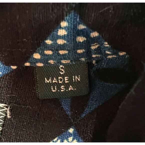 Gitman Bros Vintage Shirt Men's Asian Inspired Check Textured Cotton Small USA - Picture 4 of 13